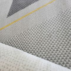 Thảm trang trí sofa hoa văn hình học lập thể QINGXIU GS 09