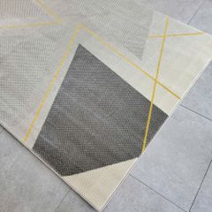 Thảm trang trí sofa hoa văn hình học lập thể QINGXIU GS 09