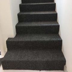 Thảm Hoa Văn Caro Màu Xám Leo 2180