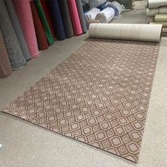 Thảm Trải Sàn Nỉ hình tổ ong Jacquard 09 Kem