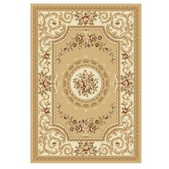 Thảm Sofa Trang trí Giá rẻ màu Kem YL N 5366 IV