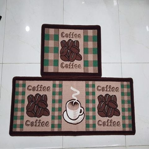 Thảm bếp hình cafe