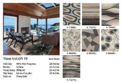 Thảm Sofa Hình Ô Vuông Tf Sk 729G