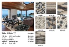 Thảm họa tiết thổ cẩm trang trí phòng khách TF S 7347G