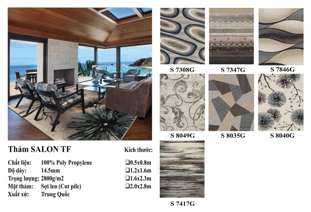 Thảm Sofa Hoa Văn Hiện Đại Thick Fuil (Tf)