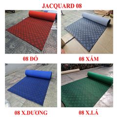 Thảm nỉ caro Jacquard 04 xanh dương