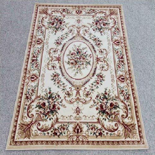 Thảm sofa cao cấp bông hoa thiết kế sang trọng màu kem YALAN RB 11473 IV