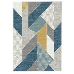 Thảm trang trí sofa họa tiết màu sắc nổi bật QINGXIU 5706 H