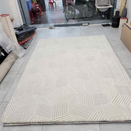 Thảm trang trí sofa dệt nổi TIANQING N 7493 GY