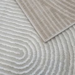 Thảm trang trí sofa hoa văn cánh quạt gió TIANQING N 8091 BE