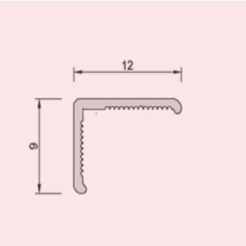 Nẹp chữ L bảng 12x9mm
