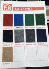 Thảm Màu Đen Nỉ Gân R 501