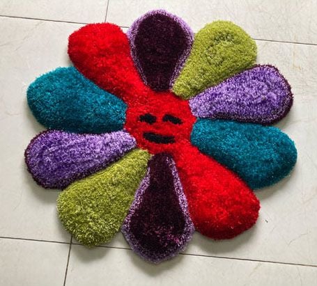 Thảm hoa trang trí đường kính 70cm