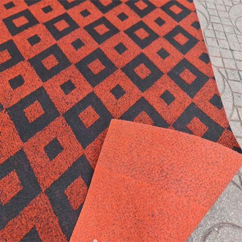  Thảm nỉ caro Jacquard 04 đỏ 