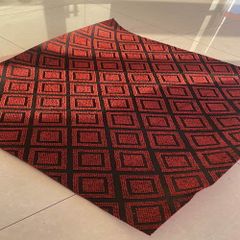 Thảm sàn ô vuông Jacquard 08 đỏ