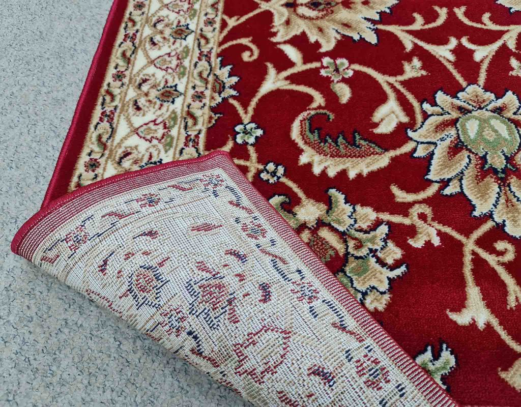 Thảm sofa hoa cổ điển màu đỏ thiết kế sang trọng YALAN N 4071 BU