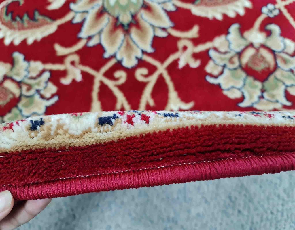 Thảm sofa hoa cổ điển màu đỏ thiết kế sang trọng YALAN N 4071 BU