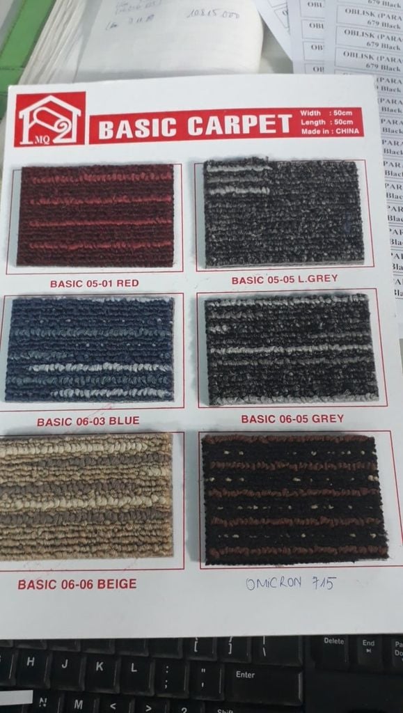 Thảm Gạch Màu Xám Basic 05-05 ( Ba 5-05 )