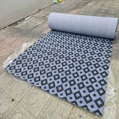 Thảm sàn dạng nỉ caro Jacquard 04 xám