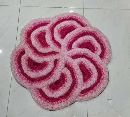 Thảm chùi chân trang trí đường kính 90cm