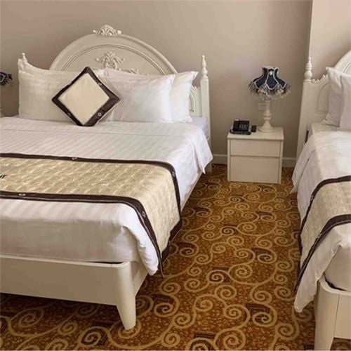 Thảm Trải Sàn Mặt Len Hình Đồng Tiền Wilton SA 258