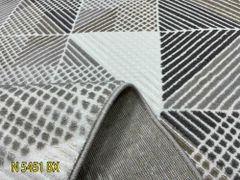 Thảm trang trí sofa hoa văn ô vuông chéo độc đáo TIANQING N 5451