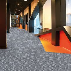 Thảm trải sàn hoa văn xoắn ốc Trident 405 màu xám