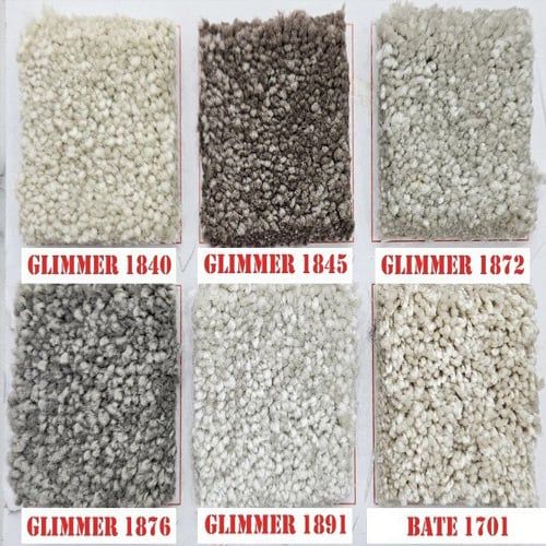 Thảm Len Dày Màu Trơn Glimmer