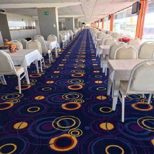 Thảm Hoa Văn Tròn Tông Xanh Dương Wilton SA 1061