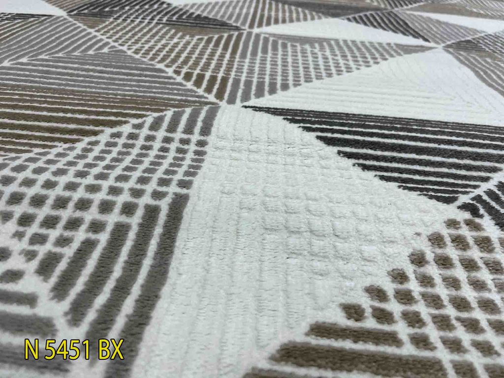 Thảm trang trí sofa hoa văn ô vuông chéo độc đáo TIANQING N 5451