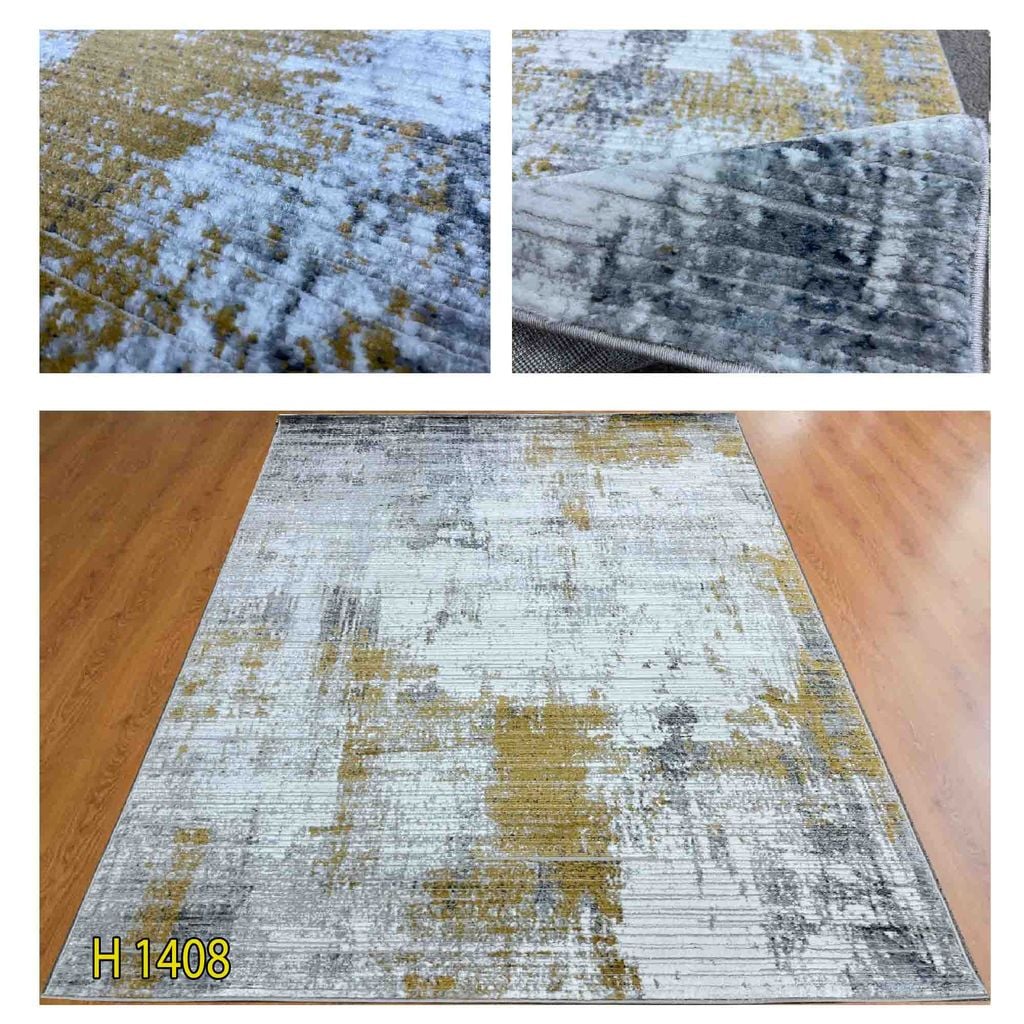 Thảm sofa hoa van loang màu TQ H 1408