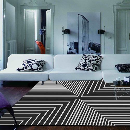Thảm sofa hình lập thể YS N 3651 BK