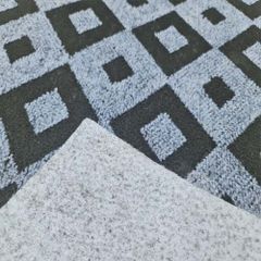 Thảm sàn dạng nỉ caro Jacquard 04 xám