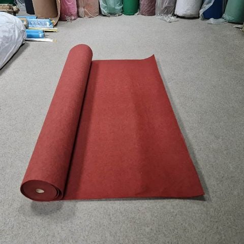 Thảm Màu Đỏ Đậm Nỉ Trơn P 102