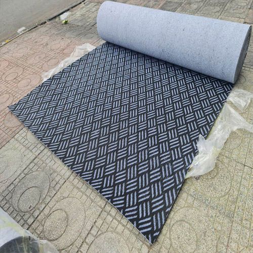Thảm sàn nỉ vạt xéo Jacquard 11 xám