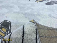 Thảm sofa hoạ tiết tòa nhà QINGXIU 3738 C