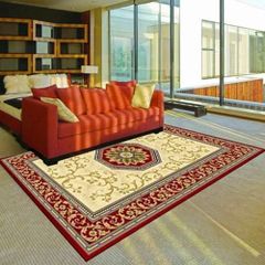 Thảm Trang trí Bông Vuông FG 5336 Red