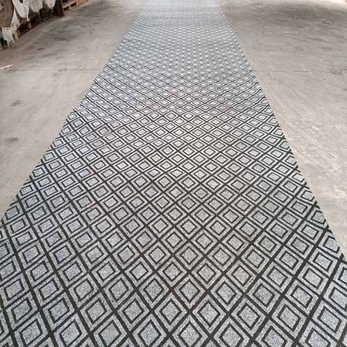 Thảm sàn ô vuông Jacquard 08 xám