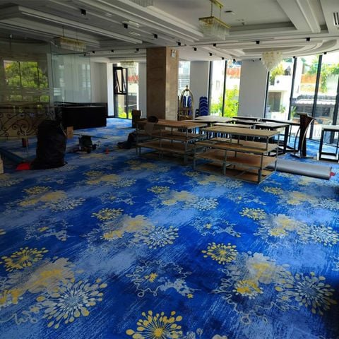Thảm Sàn Màu Xanh Dương RB 16732