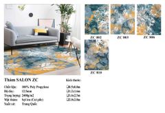 Thảm Sofa Màu Xanh Zc 806
