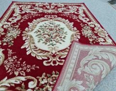 Thảm sofa họa tiết cổ điển màu đỏ YALAN N 1941 RT