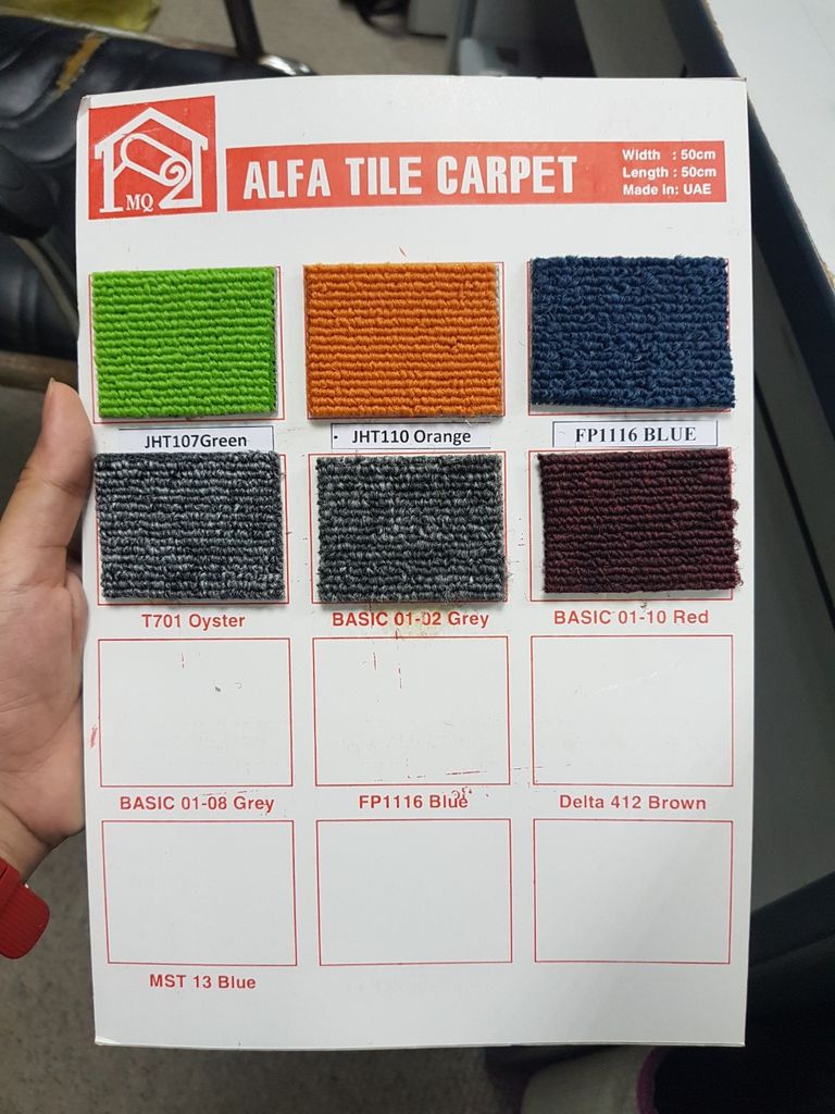 Thảm Gạch Màu Xanh Lá Jht 107