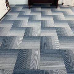 Thảm gạch trải sàn giá rẻ màu xanh dương HAWAII 02