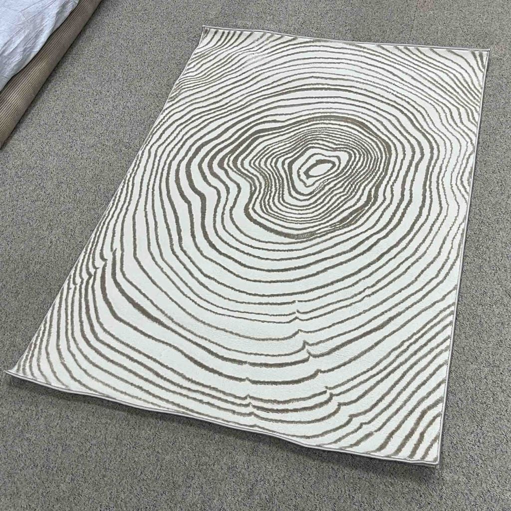 Thảm trang trí sofa họa tiết vòng xoay ma thuật BANXIA 7758 CY