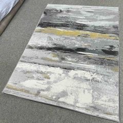 Thảm trang trí sofa hoa văn loang màu cổ điển tinh tế QINGXIU N 4373