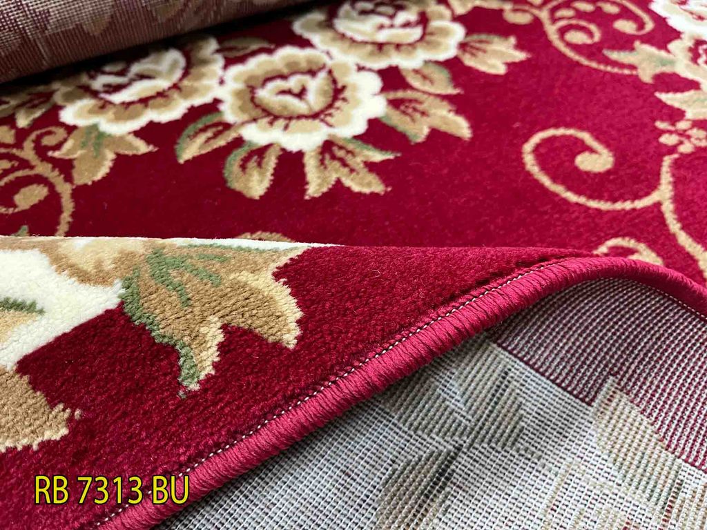 Thảm sofa trang trí họa tiết hoa mai YALAN RB 7313