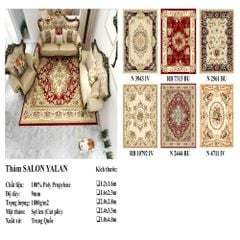 Thảm trang trí phòng khánh tiết YALAN RB 10792 IV