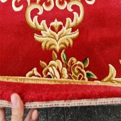 Thảm sofa màu đỏ mã 60 KT 1.6x2.3m