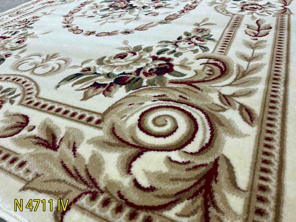 Thảm len sofa màu kem YL N 4711 IV