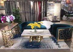 Thảm Trang Trí Chấm Tròn Hf 806
